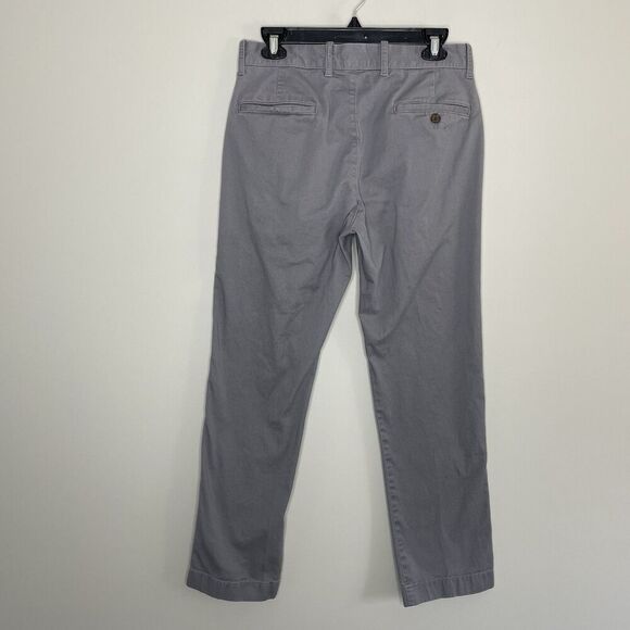 J.CREW Pants Men 29 x 30 Straight Fit Chino Gray Cotton Blend H3186 - Picture 7 of 16